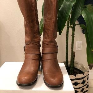 Cognac Tall Boots